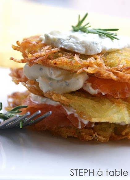rosti saumon fumé