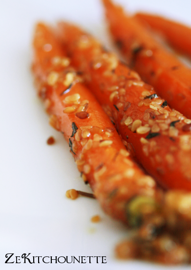 carotte confites et grains de sÃ©same
