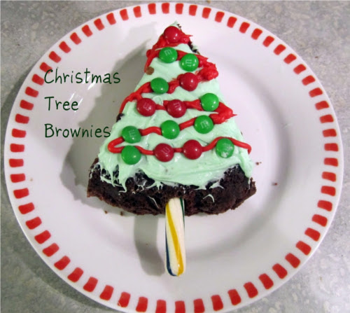 Sapin de noel en brownie (christmas tree brownie)