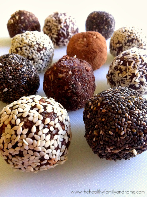 crunchy-raw-protein-balls, boules croustillantes de protÃ©ines