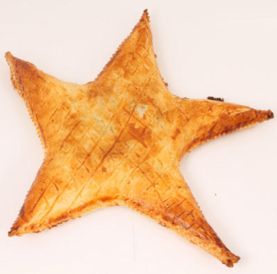 galette étoile banane et chocolat