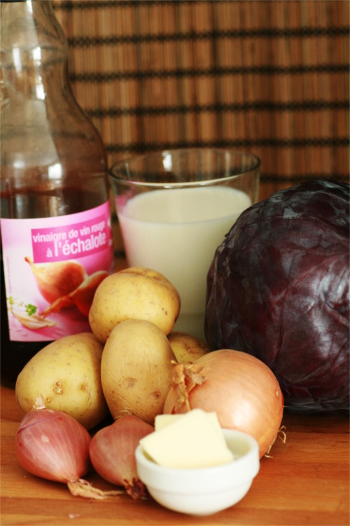 purée de chou rouge ingrédients
