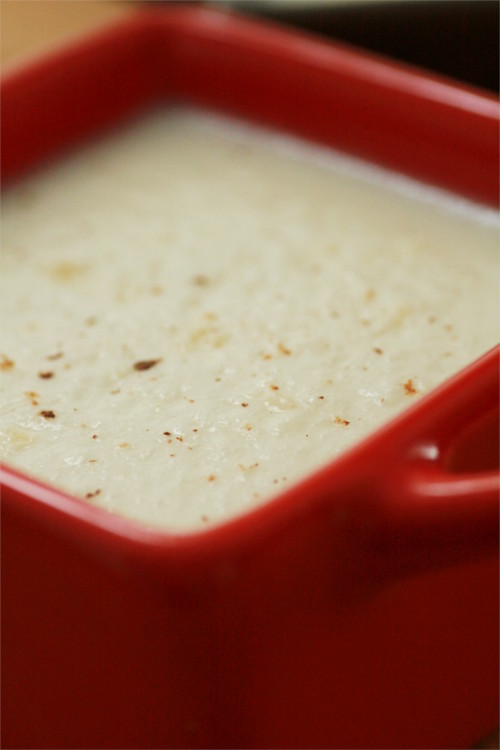 velouté chou fleur avec noix de muscade