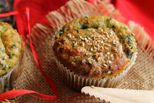muffins épinards parmesan