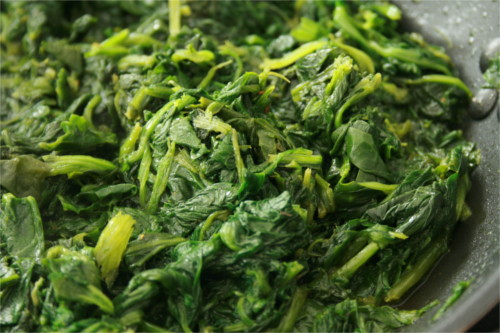 épinards cuits