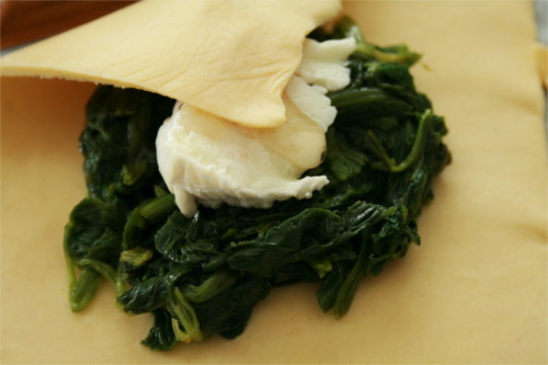 feuilletés épinards chèvre miel fermé
