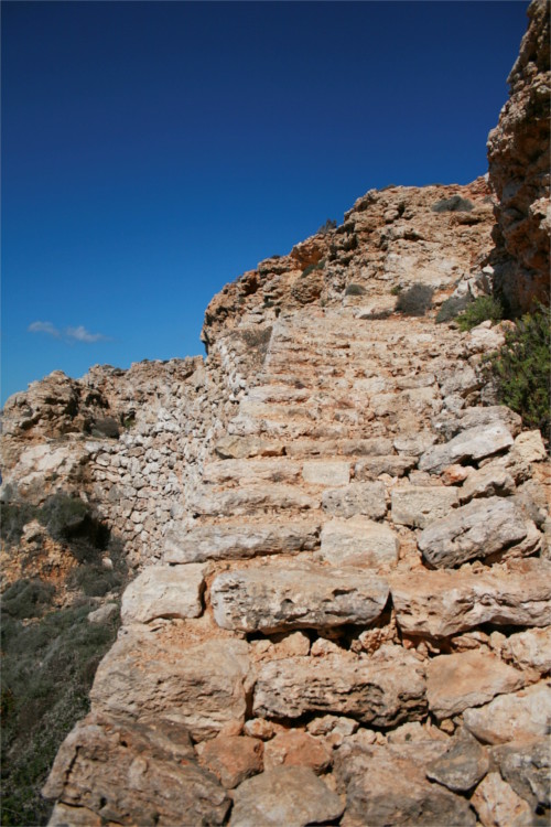 escalier de pierres