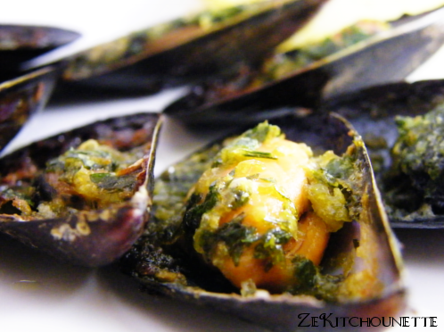 moules persillade