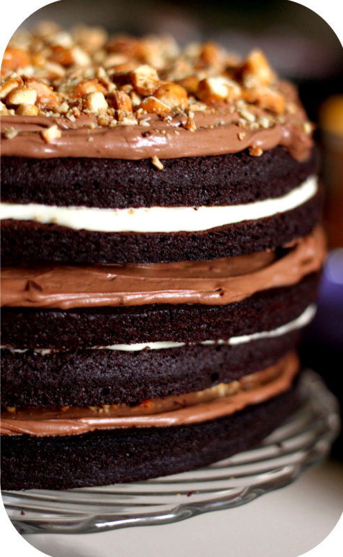 layer cake au chocolat