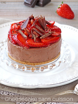 cheesecake chocolat fraises