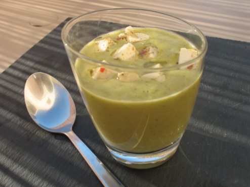 soupe froide courgette au curry
