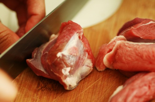 coupez la viande