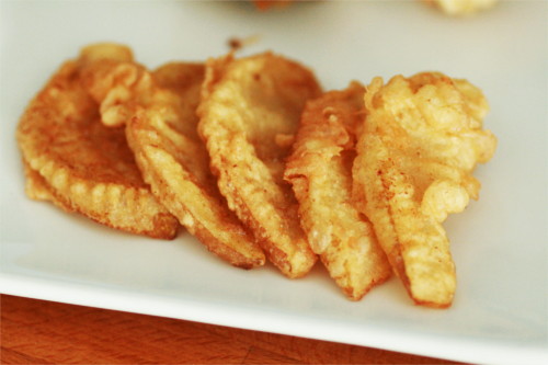 tempura de poire