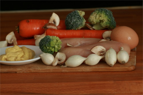 ingrÃ©dients cocotte de poulet carotte et brocoli